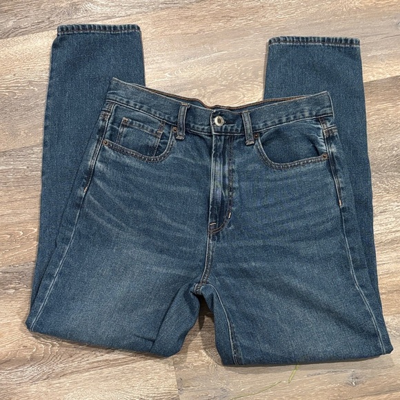 American Eagle Outfitters Women's Straight Leg Jeans - Dark Blue - Picture 1 of 4